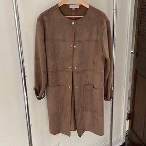 Jacket/coat , simple and classic , “suede “